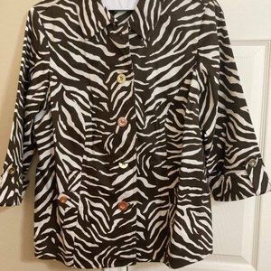 Super Fun Zebra Print Jacket